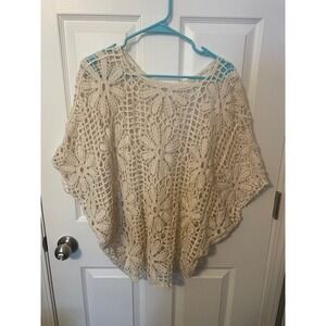 Women's One Size Summer Batwing Sleeve Cover-Up Round Neck